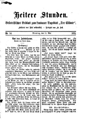 Heitere Stunden (Der Eilbote) Montag 11. Mai 1874