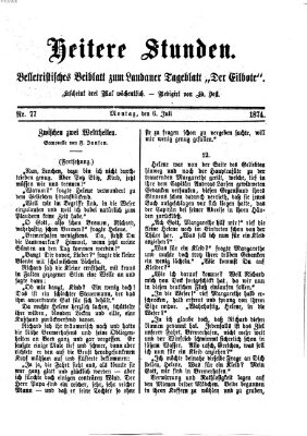 Heitere Stunden (Der Eilbote) Montag 6. Juli 1874