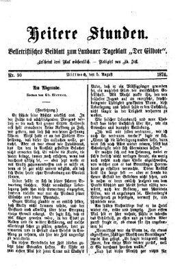 Heitere Stunden (Der Eilbote) Mittwoch 5. August 1874