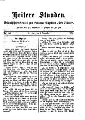 Heitere Stunden (Der Eilbote) Freitag 4. September 1874