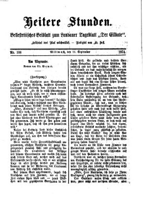 Heitere Stunden (Der Eilbote) Mittwoch 16. September 1874