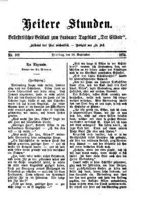 Heitere Stunden (Der Eilbote) Freitag 18. September 1874