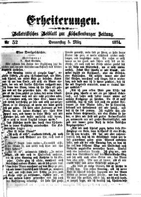 Erheiterungen (Aschaffenburger Zeitung) Donnerstag 5. März 1874