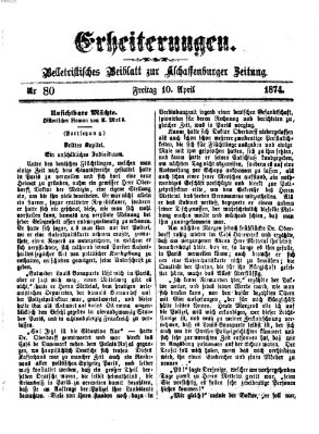 Erheiterungen (Aschaffenburger Zeitung) Freitag 10. April 1874