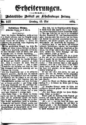 Erheiterungen (Aschaffenburger Zeitung) Dienstag 12. Mai 1874