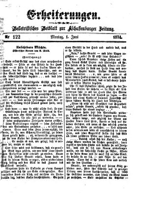 Erheiterungen (Aschaffenburger Zeitung) Montag 1. Juni 1874