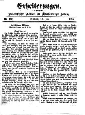 Erheiterungen (Aschaffenburger Zeitung) Mittwoch 17. Juni 1874