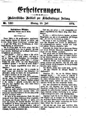 Erheiterungen (Aschaffenburger Zeitung) Montag 20. Juli 1874