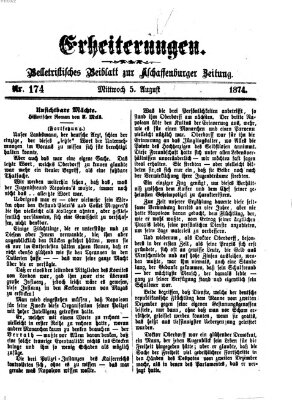 Erheiterungen (Aschaffenburger Zeitung) Mittwoch 5. August 1874