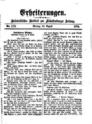 Erheiterungen (Aschaffenburger Zeitung) Montag 10. August 1874