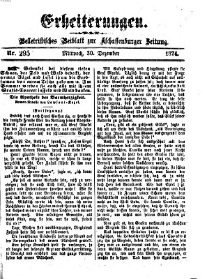 Erheiterungen (Aschaffenburger Zeitung) Mittwoch 30. Dezember 1874