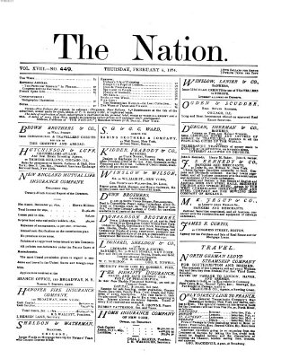 The nation Donnerstag 5. Februar 1874