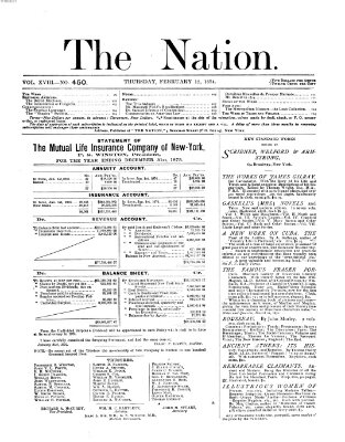 The nation Donnerstag 12. Februar 1874