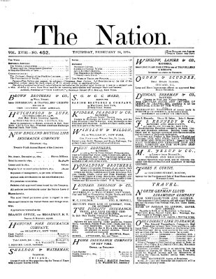 The nation Donnerstag 26. Februar 1874