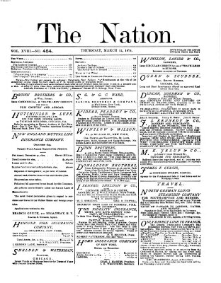 The nation Donnerstag 12. März 1874