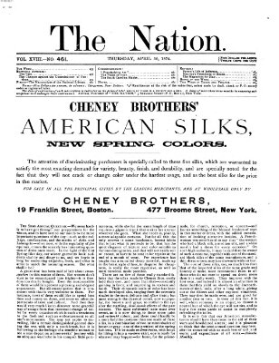 The nation Donnerstag 30. April 1874