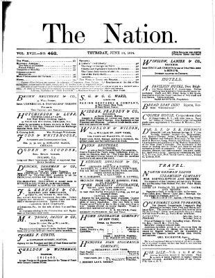 The nation Donnerstag 18. Juni 1874