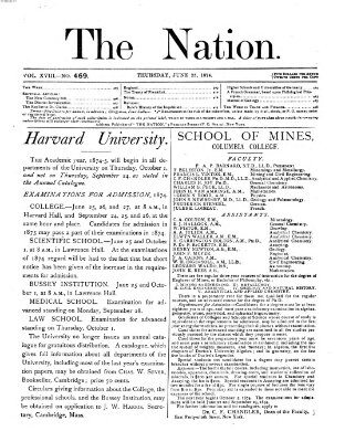 The nation Donnerstag 25. Juni 1874