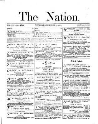 The nation Donnerstag 10. September 1874