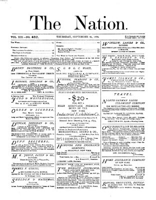 The nation Donnerstag 24. September 1874