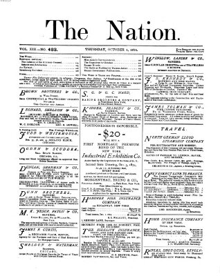 The nation Donnerstag 1. Oktober 1874