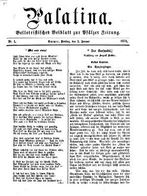 Palatina (Pfälzer Zeitung) Freitag 2. Januar 1874