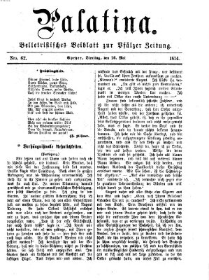 Palatina (Pfälzer Zeitung) Dienstag 26. Mai 1874