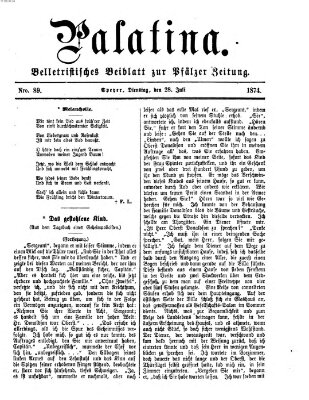 Palatina (Pfälzer Zeitung) Dienstag 28. Juli 1874