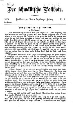 Der schwäbische Postbote (Neue Augsburger Zeitung) Samstag 3. Januar 1874