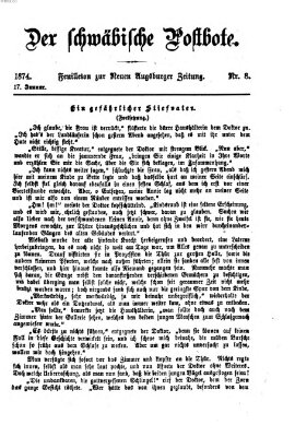 Der schwäbische Postbote (Neue Augsburger Zeitung) Samstag 17. Januar 1874