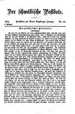 Der schwäbische Postbote (Neue Augsburger Zeitung) Dienstag 3. Februar 1874