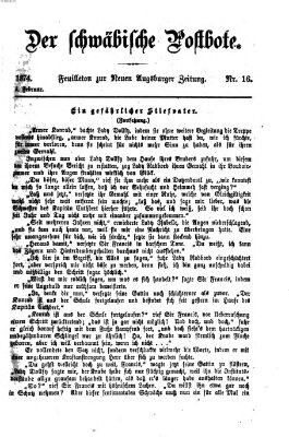 Der schwäbische Postbote (Neue Augsburger Zeitung) Donnerstag 5. Februar 1874