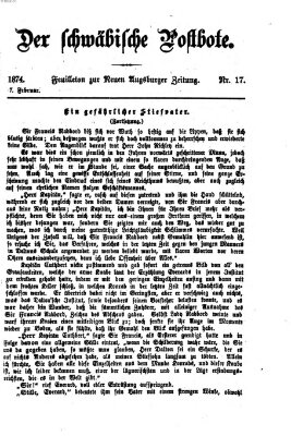 Der schwäbische Postbote (Neue Augsburger Zeitung) Samstag 7. Februar 1874