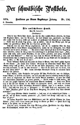 Der schwäbische Postbote (Neue Augsburger Zeitung) Donnerstag 5. November 1874