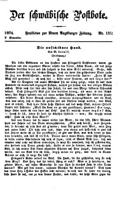 Der schwäbische Postbote (Neue Augsburger Zeitung) Samstag 7. November 1874