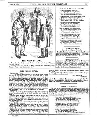 Punch Samstag 4. April 1874