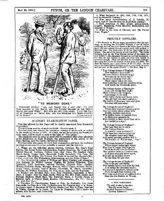 Punch Samstag 23. Mai 1874