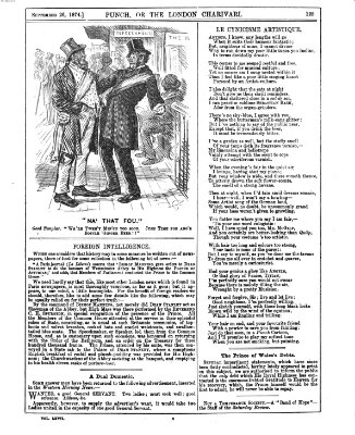 Punch Samstag 26. September 1874