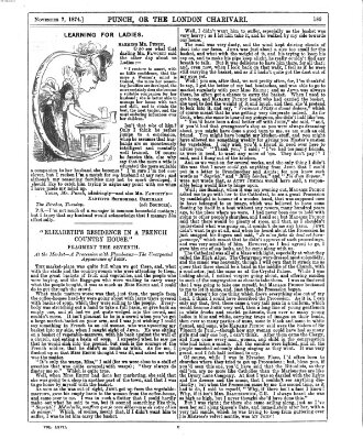 Punch Samstag 7. November 1874