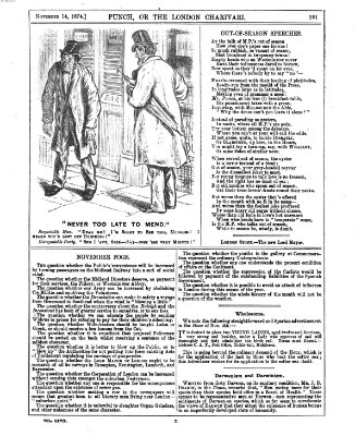 Punch Samstag 14. November 1874