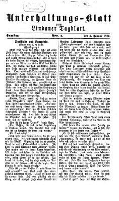 Lindauer Tagblatt für Stadt und Land. Unterhaltungs-Blatt zum Lindauer Tagblatt (Lindauer Tagblatt für Stadt und Land) Samstag 3. Januar 1874