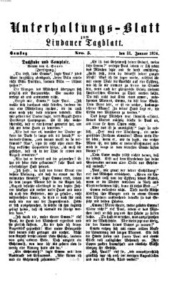 Lindauer Tagblatt für Stadt und Land. Unterhaltungs-Blatt zum Lindauer Tagblatt (Lindauer Tagblatt für Stadt und Land) Samstag 31. Januar 1874