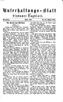 Lindauer Tagblatt für Stadt und Land. Unterhaltungs-Blatt zum Lindauer Tagblatt (Lindauer Tagblatt für Stadt und Land) Samstag 22. August 1874