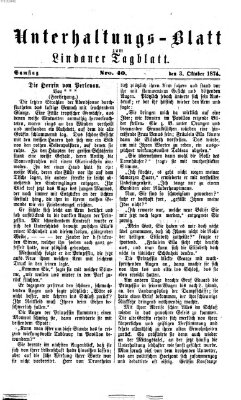 Lindauer Tagblatt für Stadt und Land. Unterhaltungs-Blatt zum Lindauer Tagblatt (Lindauer Tagblatt für Stadt und Land) Samstag 3. Oktober 1874