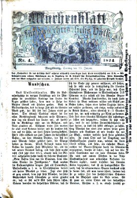 Wochenblatt für das christliche Volk Sonntag 25. Januar 1874