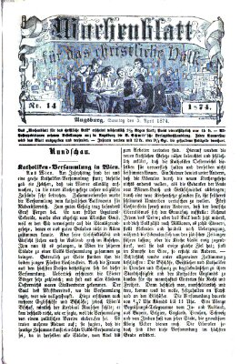 Wochenblatt für das christliche Volk Sonntag 5. April 1874