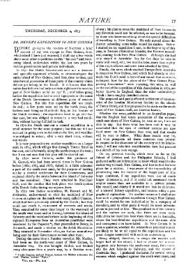 Nature Donnerstag 4. Dezember 1873