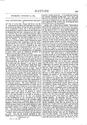 Nature Donnerstag 22. Oktober 1874