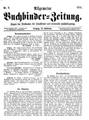 Allgemeine Buchbinderzeitung Samstag 21. Februar 1874