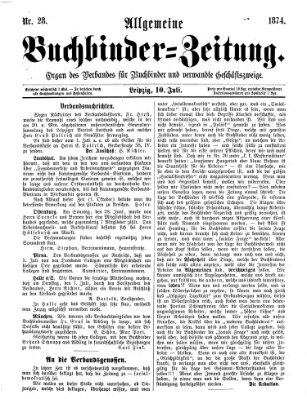 Allgemeine Buchbinderzeitung Freitag 10. Juli 1874